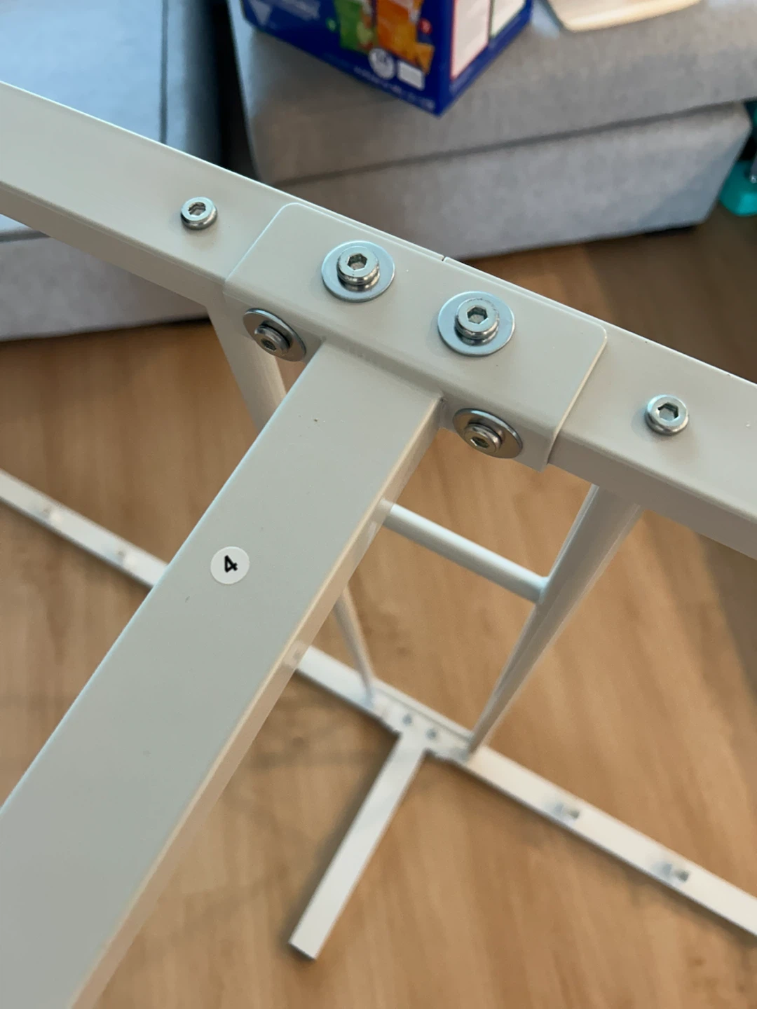 White Metal Twin Bed Frame - photo 4