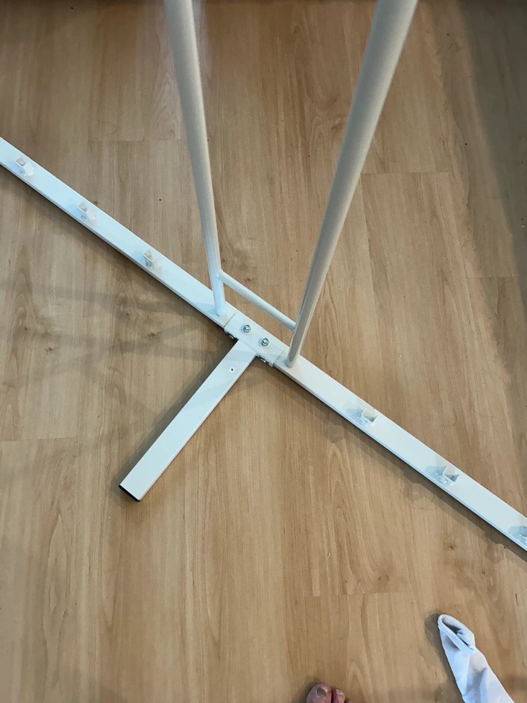 White Metal Twin Bed Frame - photo 5