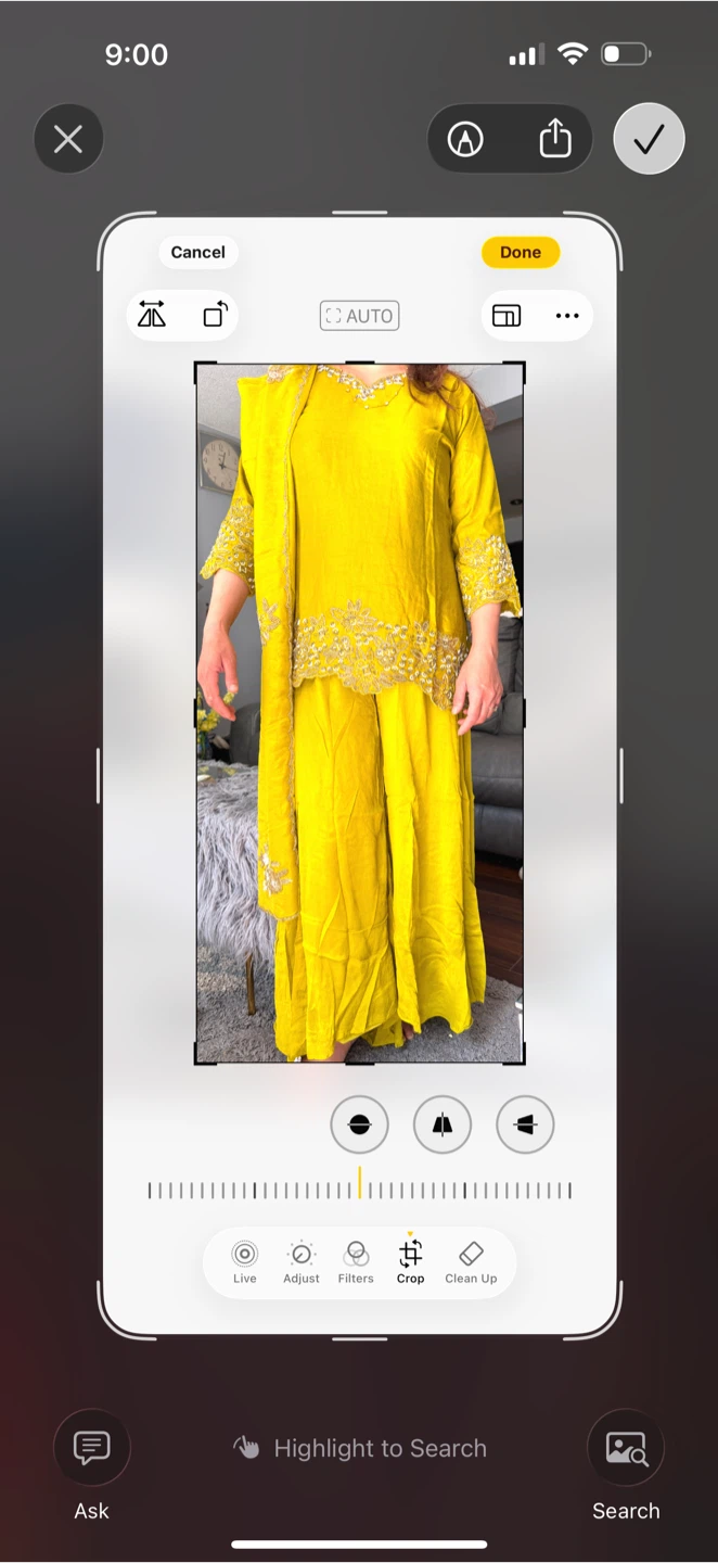 Yellow Embroidered 3-Piece Outfit - photo 3