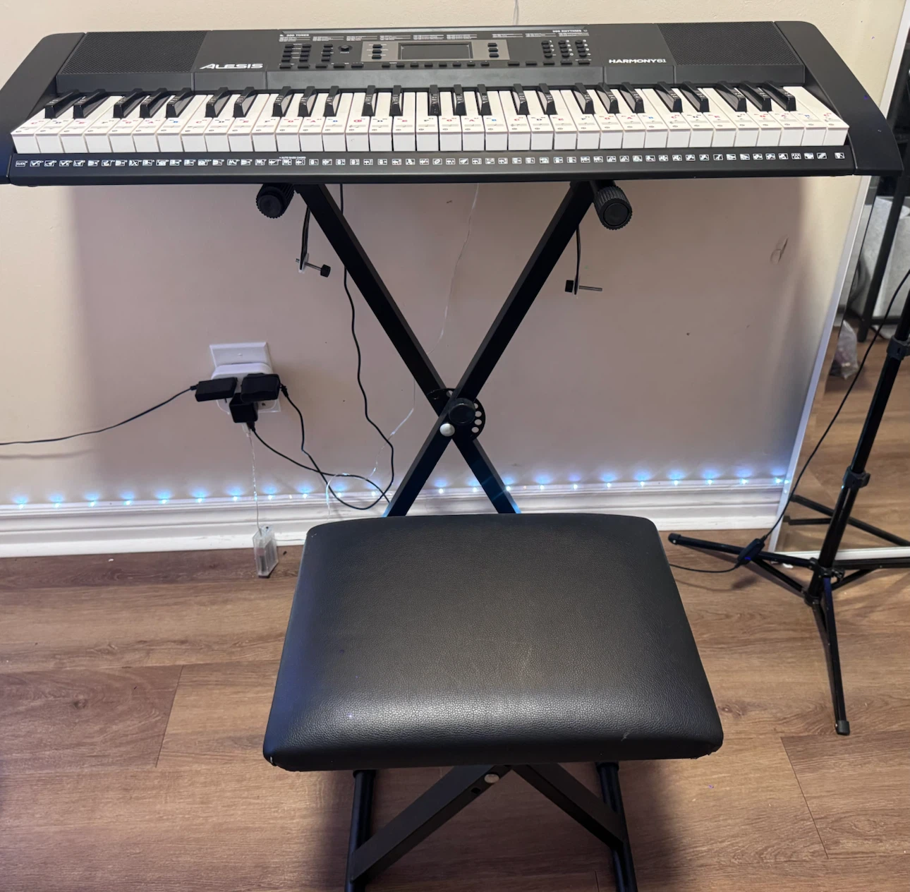 Alesis Harmony 61 Keyboard with Stand and Stool