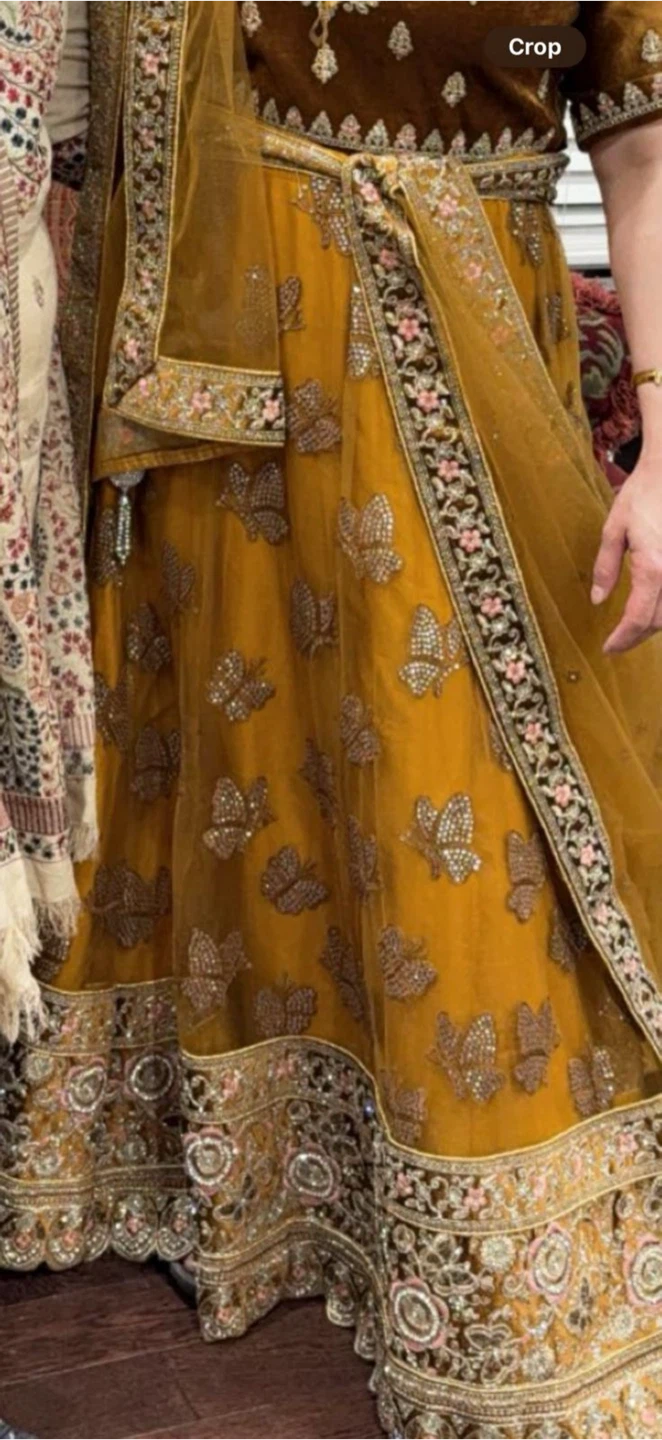 Women's Yellow Embroidered Lehenga Choli - photo 2