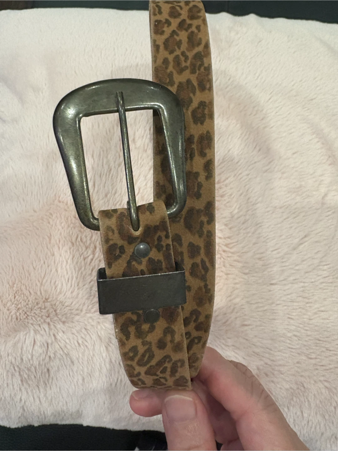 Leopard Print Belt-S-M