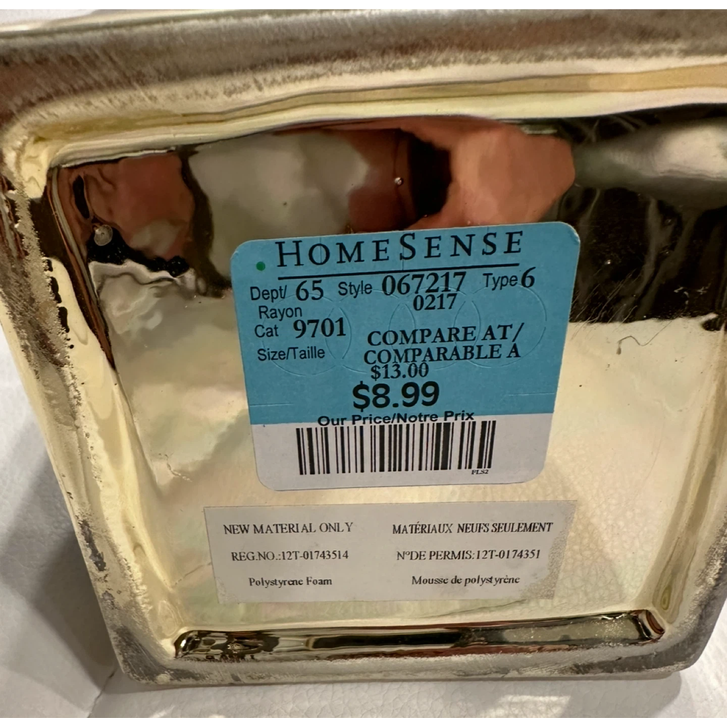 HOMESENSE Faux Succulent in Black & Gold Pot - photo 3