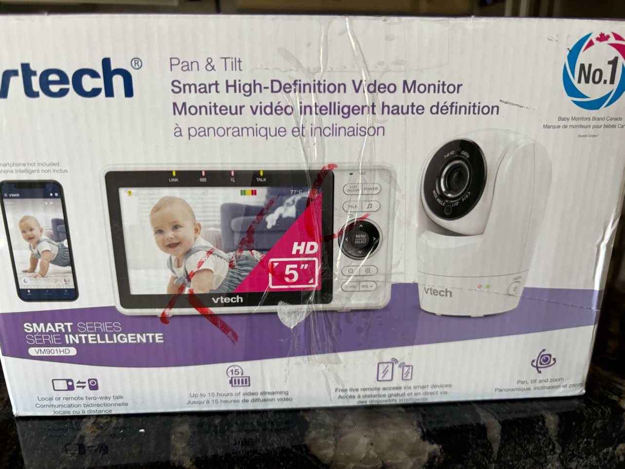 VTech VM901 Smart WiFi Baby Monitor - photo 3