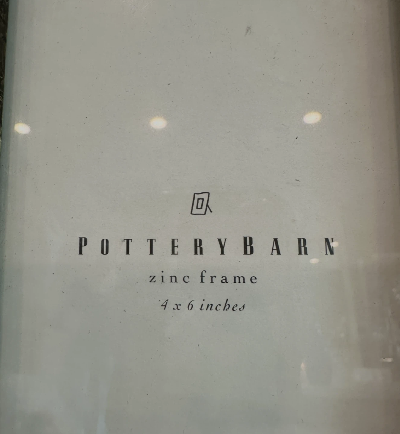 Pottery Barn Zinc Picture Frame 4x6 - photo 2