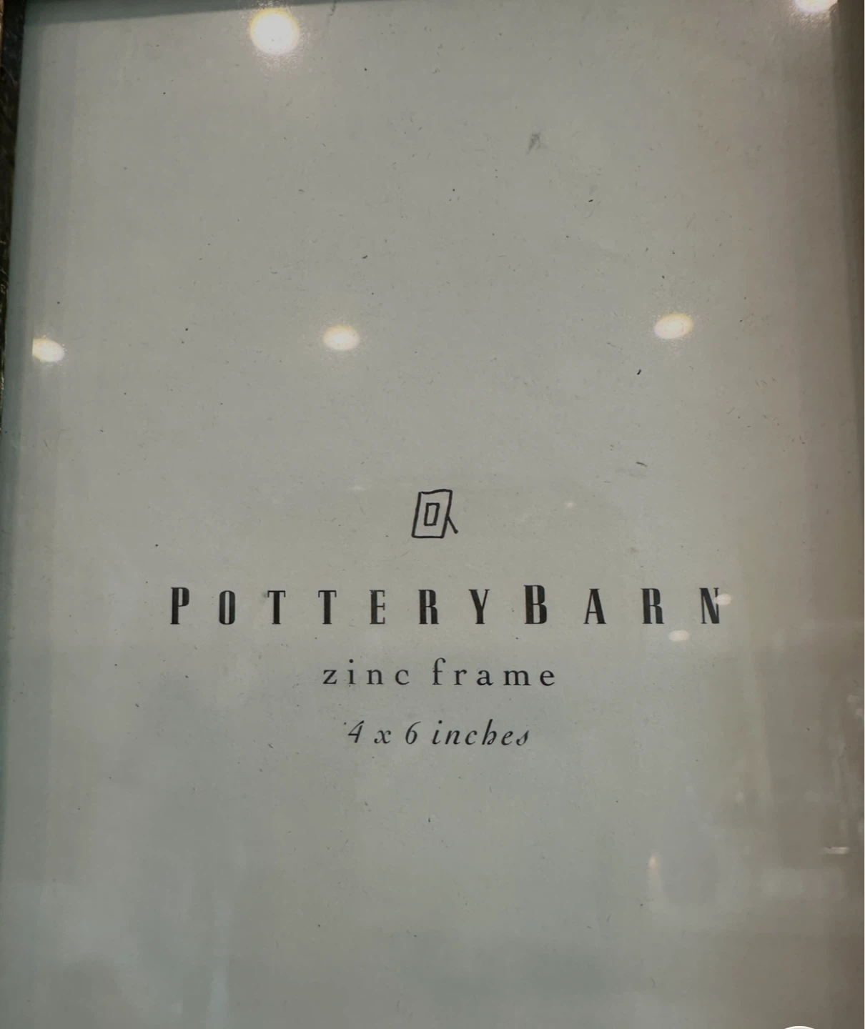 Pottery Barn Zinc Picture Frame 4x6 - photo 3