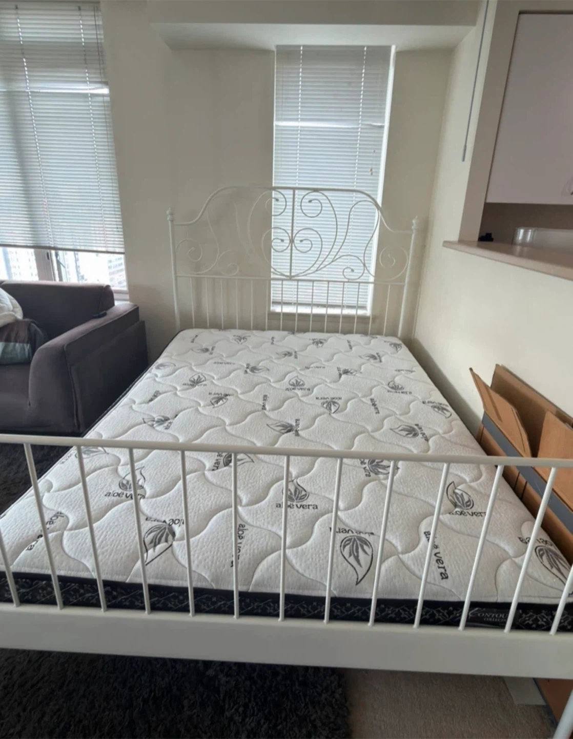 IKEA LEIRVIK Bed Frame 160 x 200 cm, White - photo 4
