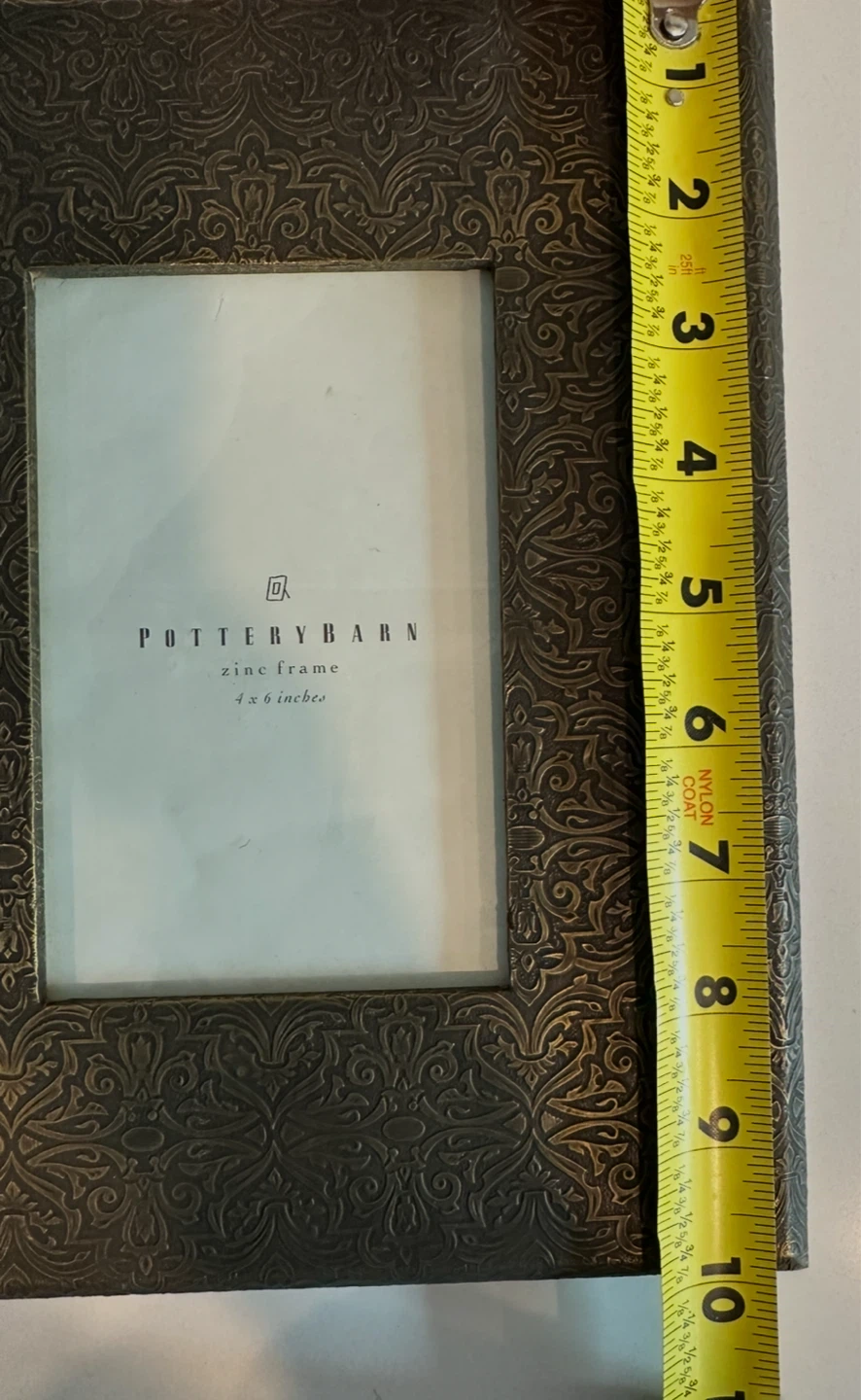 Pottery Barn Zinc Picture Frame 4x6 - photo 5