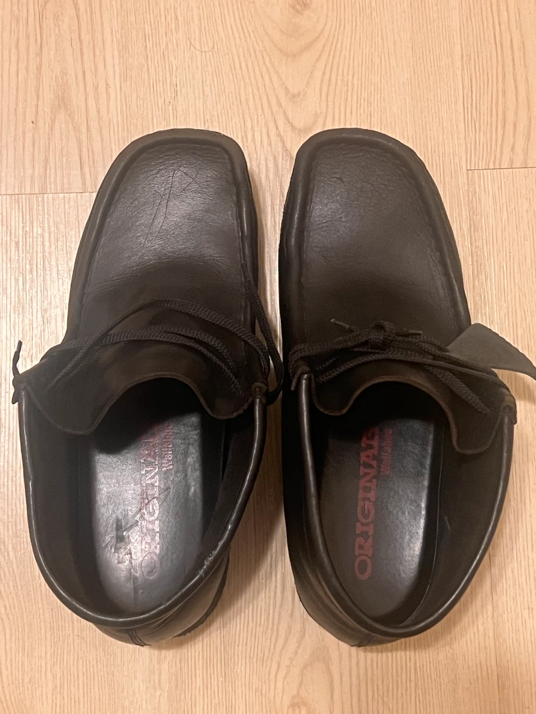 Clarks Originals Wallabee Boots - Black Leather - Size 8.5 - photo 4