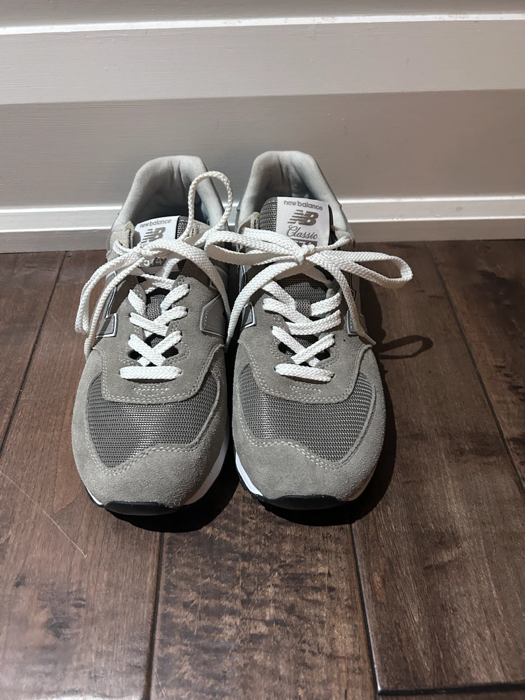 New Balance 574 Classic Grey Running Shoes