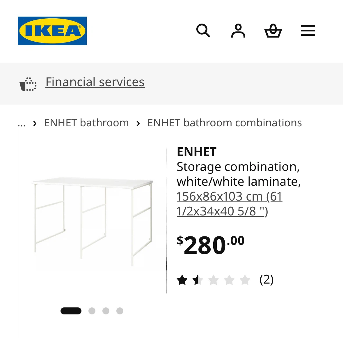 IKEA ENHET Storage Combination White Laminate - photo 5