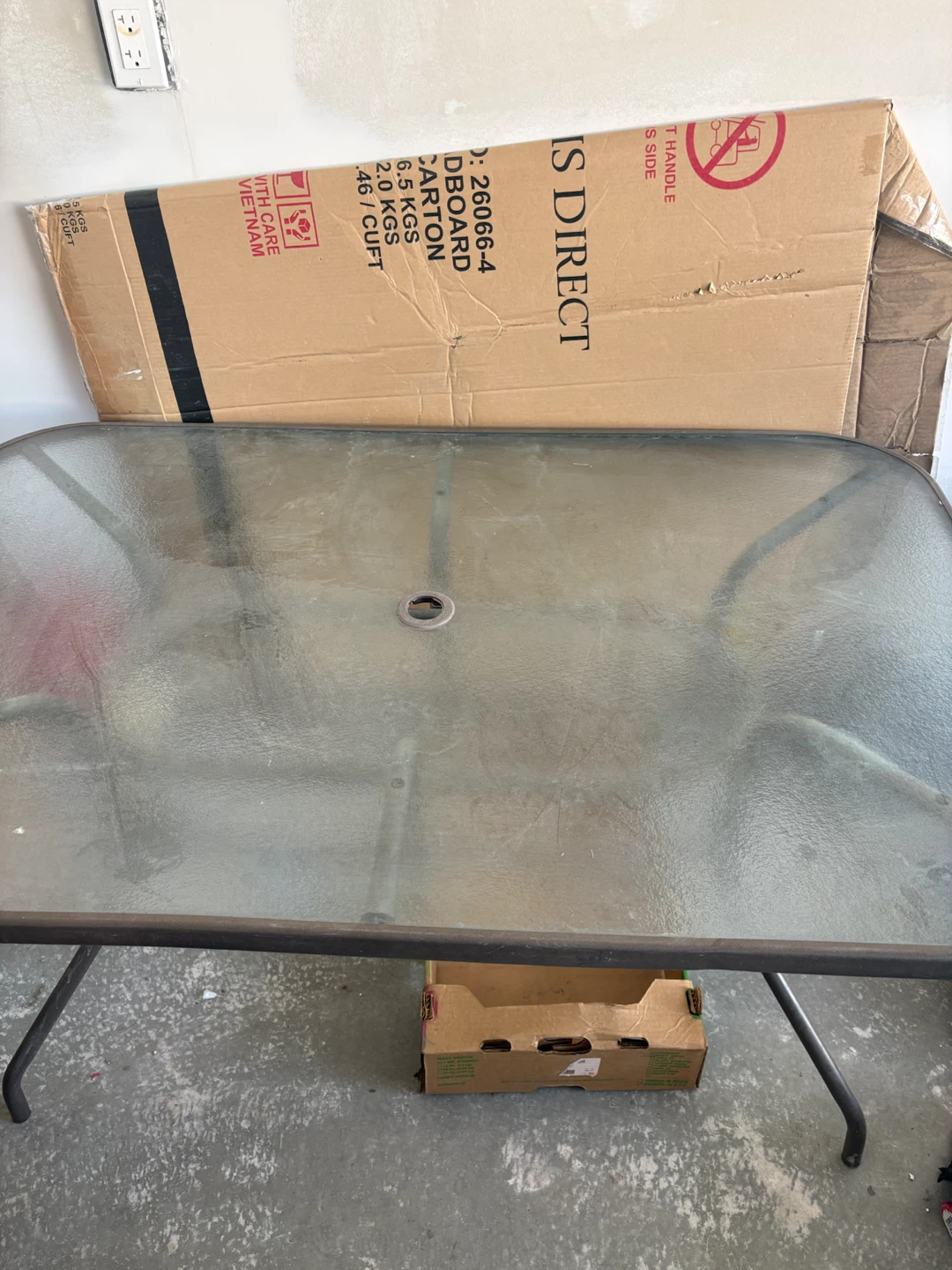Glass top patio table and chair set - photo 3