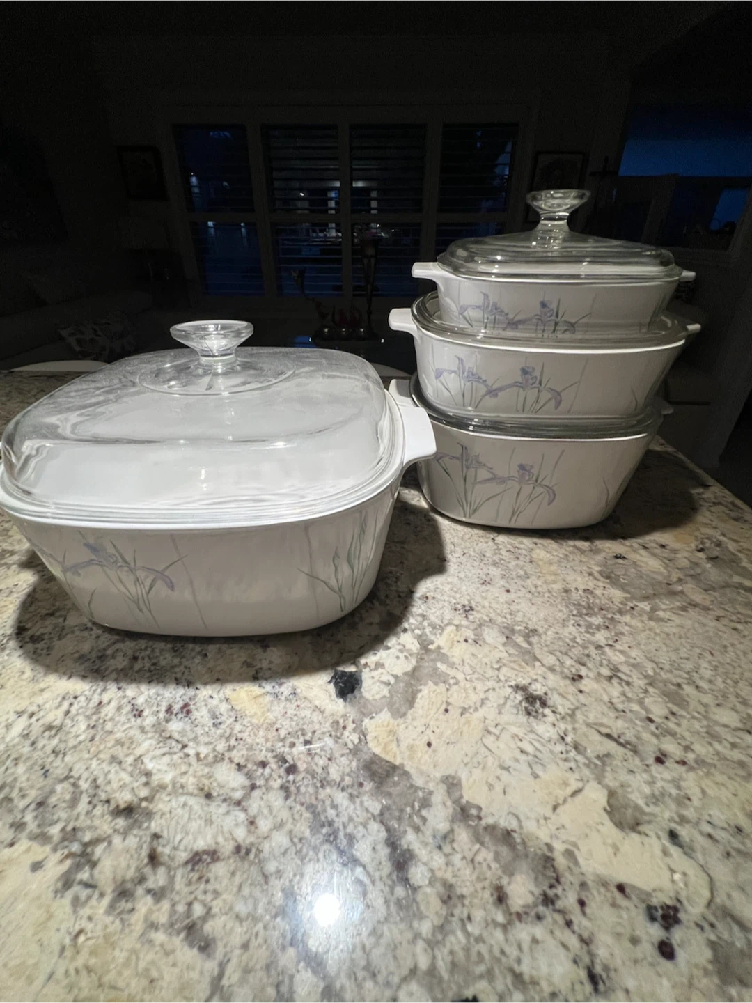 CorningWare "Wildflower" Casserole Dish Set