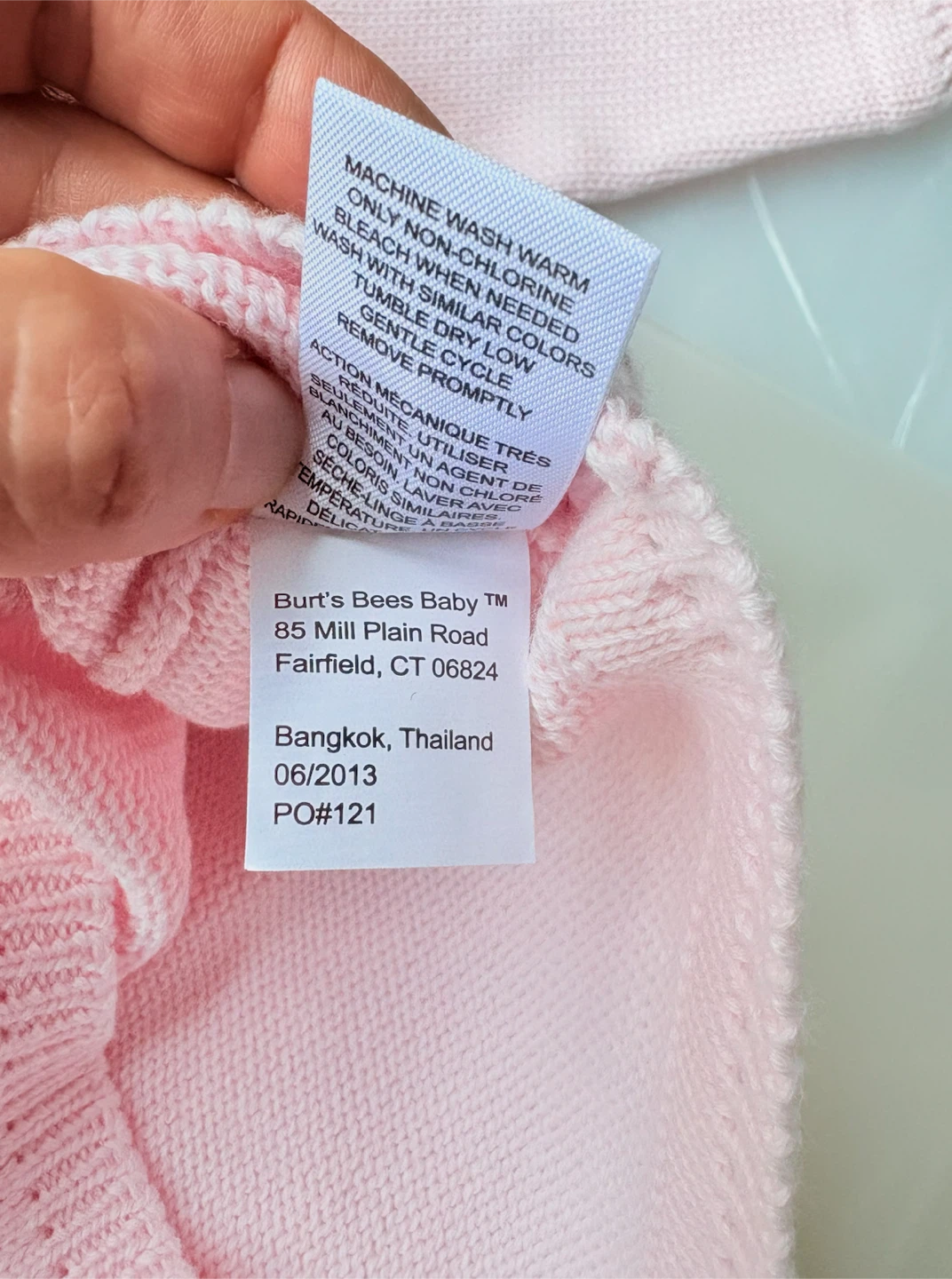 Burt's Bees Baby Pink Bee Sweater - 24 Months - photo 4