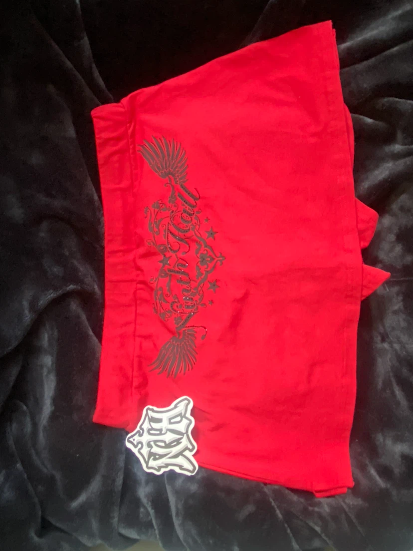 Red "Ninth Hall" Skort
