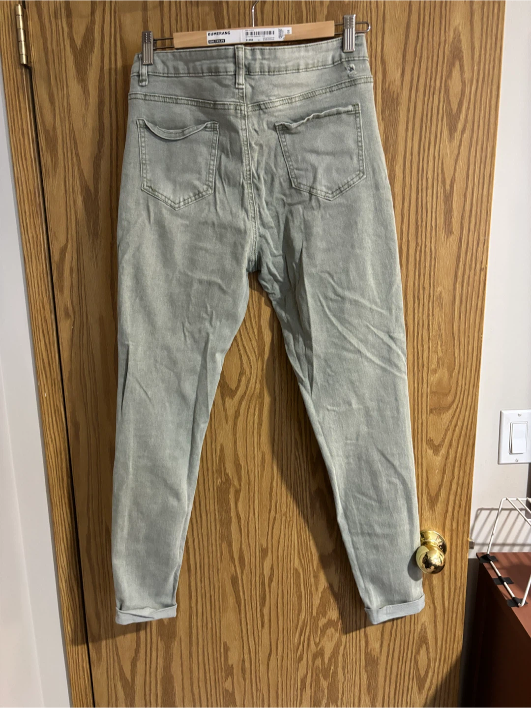 Distressed Denim Jeans (grey/green) - photo 2
