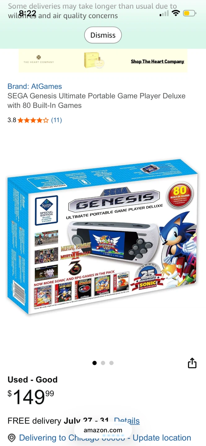 SEGA Genesis Ultimate Portable Game Player Deluxe