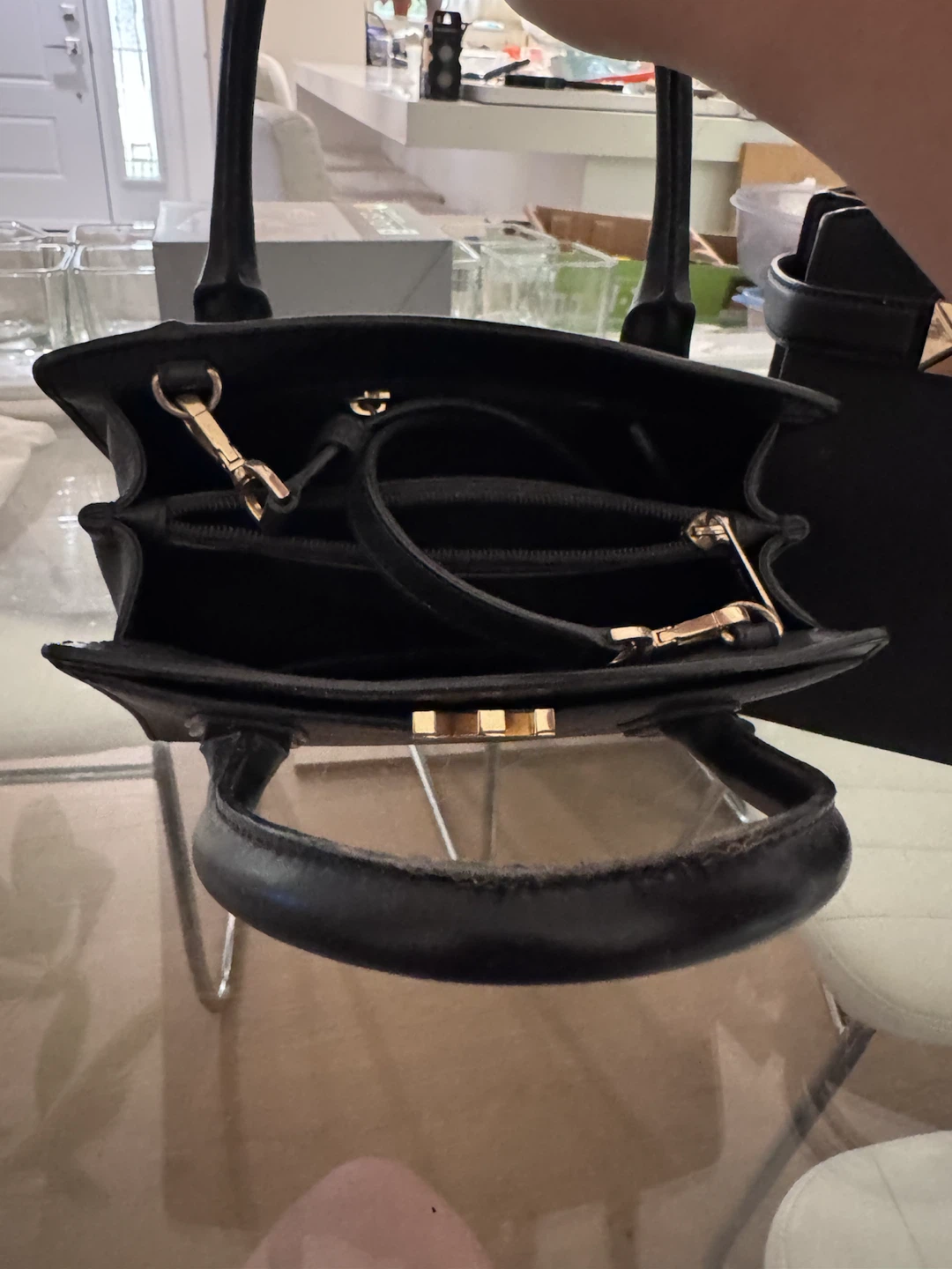Michael Kors Black Leather Satchel Handbag - photo 2