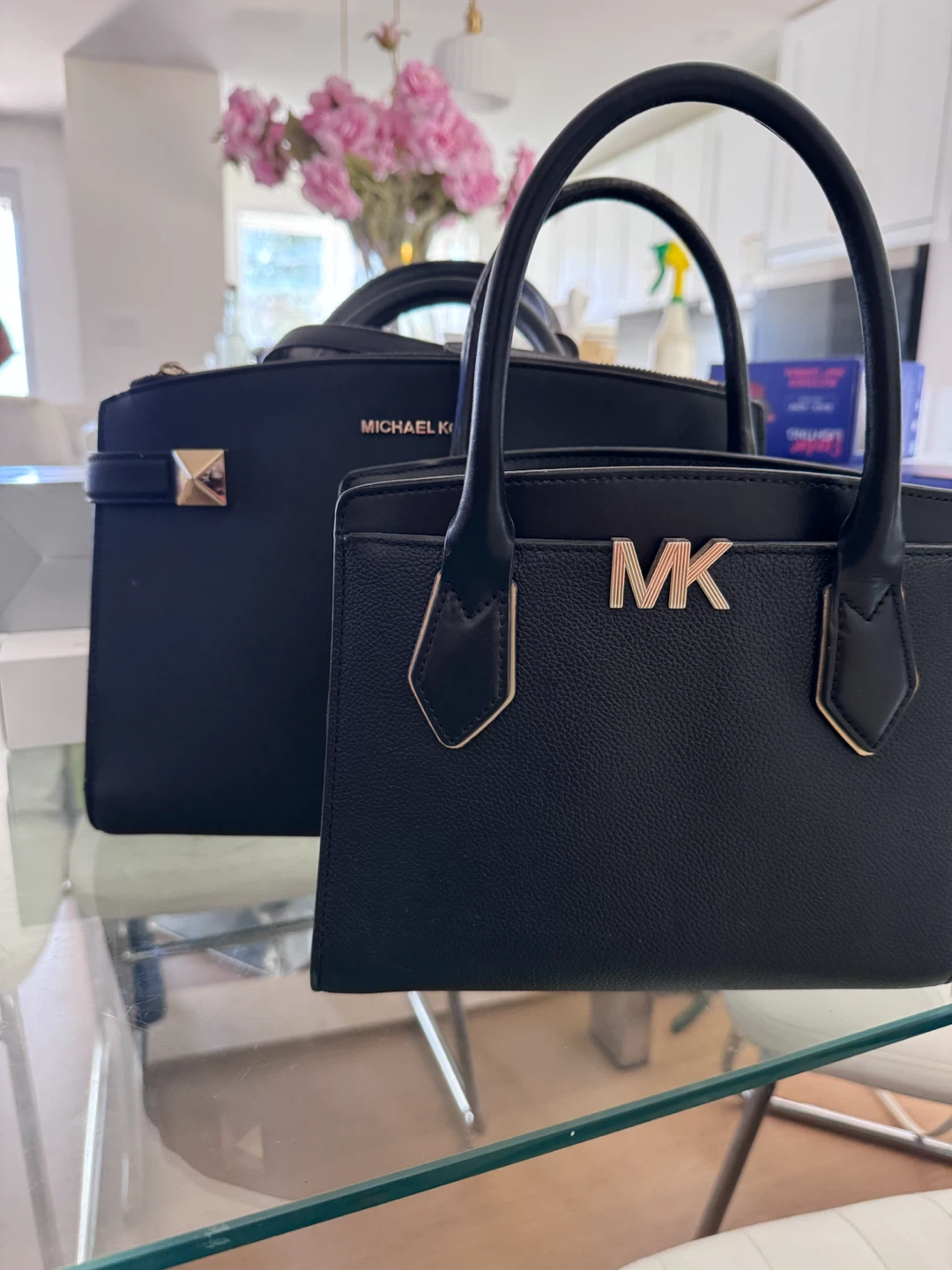 Michael Kors Black Leather Satchel Handbag - photo 3