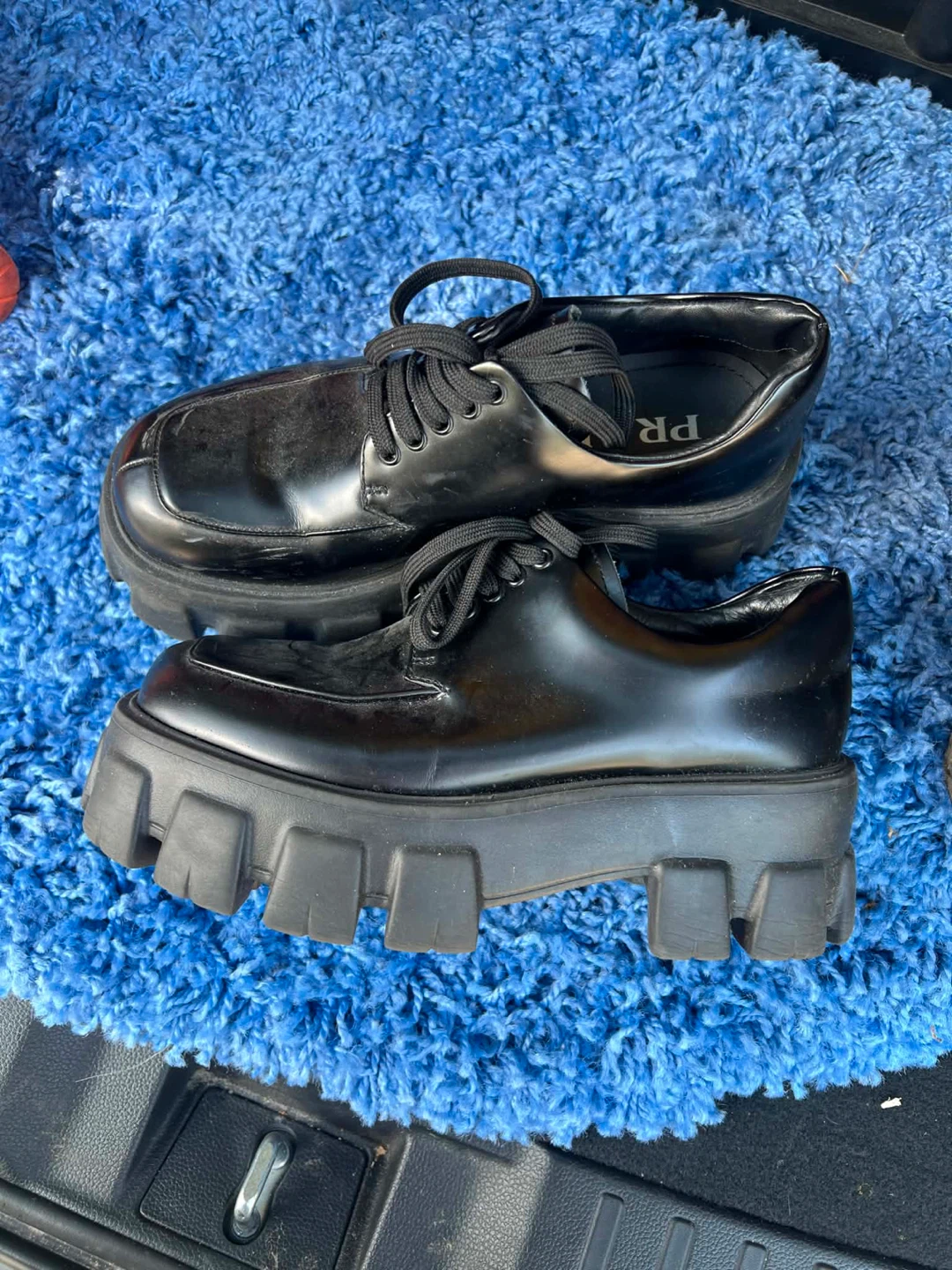 Prada Monolith Lace-Up Shoes