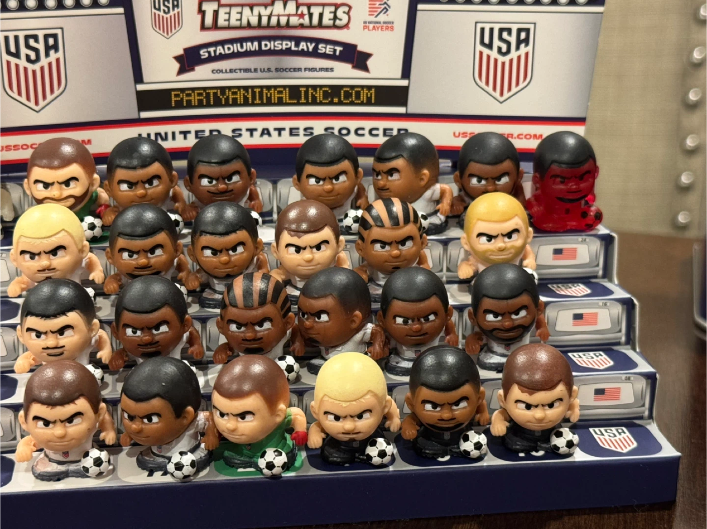 TeenyMates Stadium World Cup Set Collectible U.S. Soccer Figures