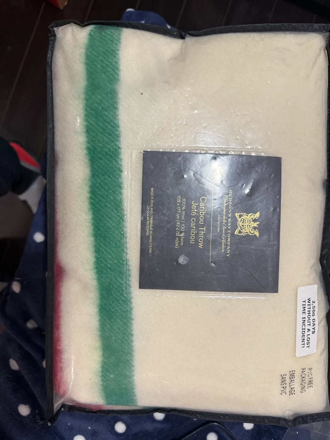Hudson's Bay Company Caribou Wool Throw Blanket
