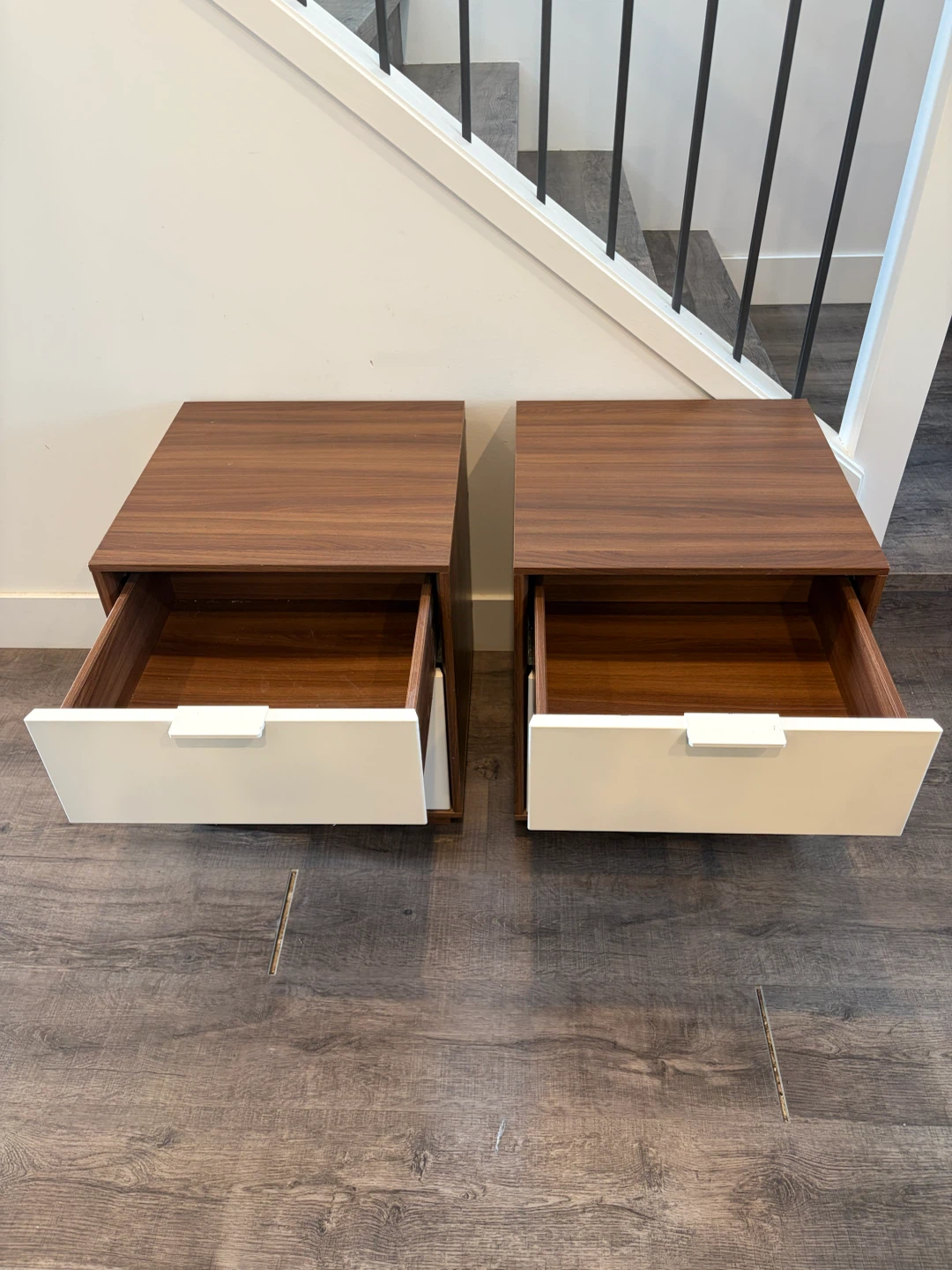 Pair of IKEA NYVOLL nightstands for $100 - photo 2