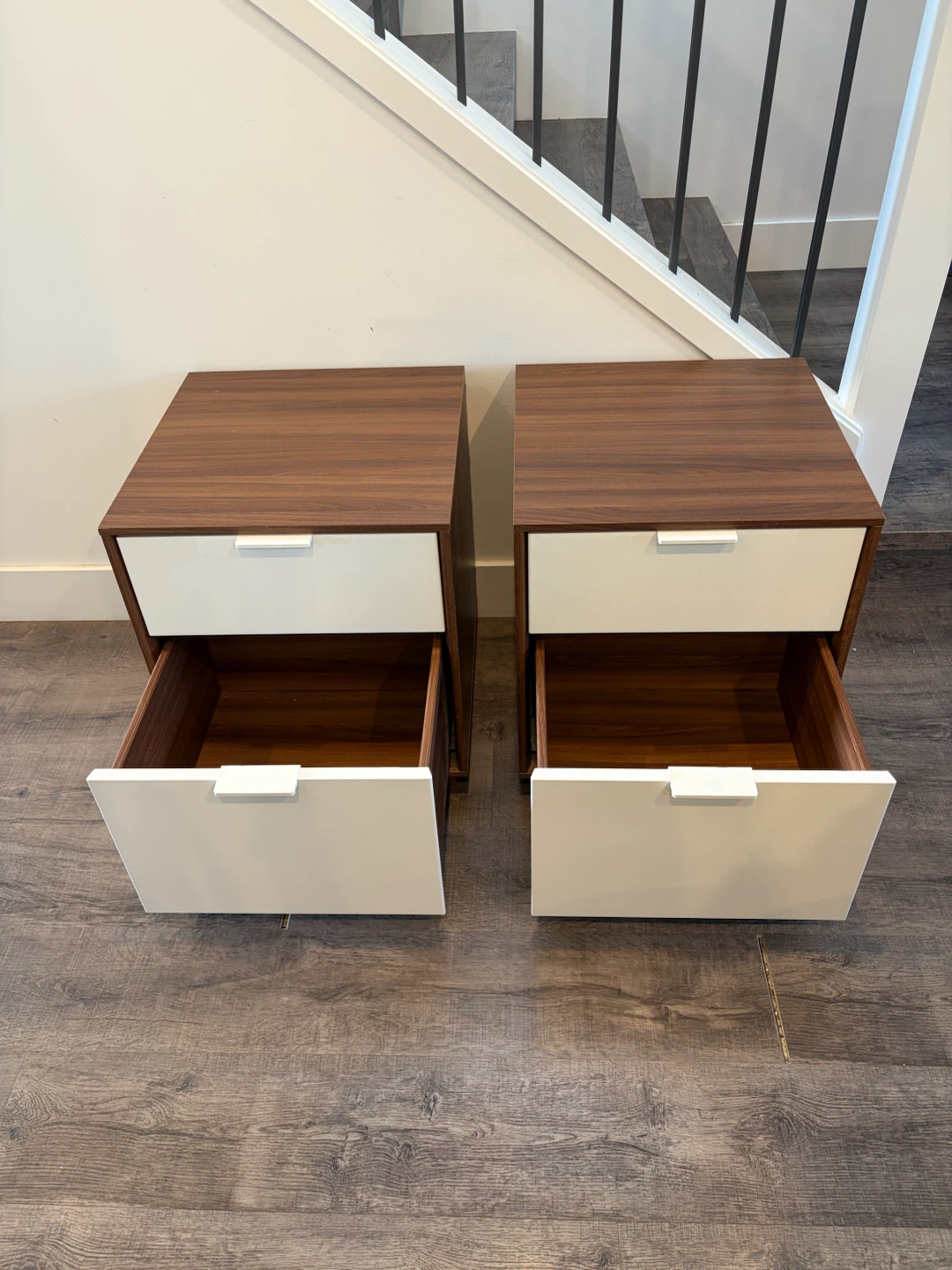 Pair of IKEA NYVOLL nightstands for $100 - photo 3