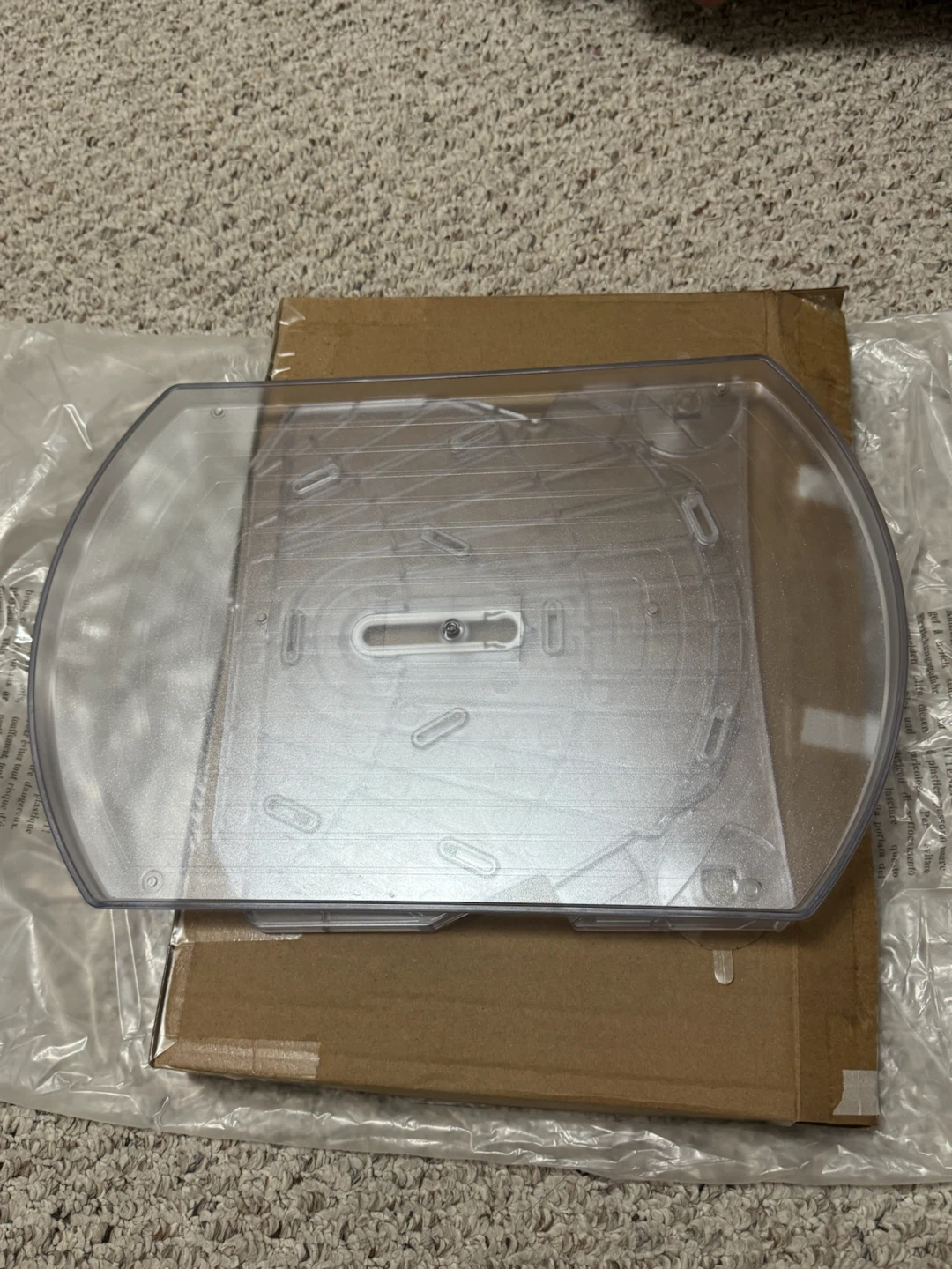 Clear Plastic Turntable Base