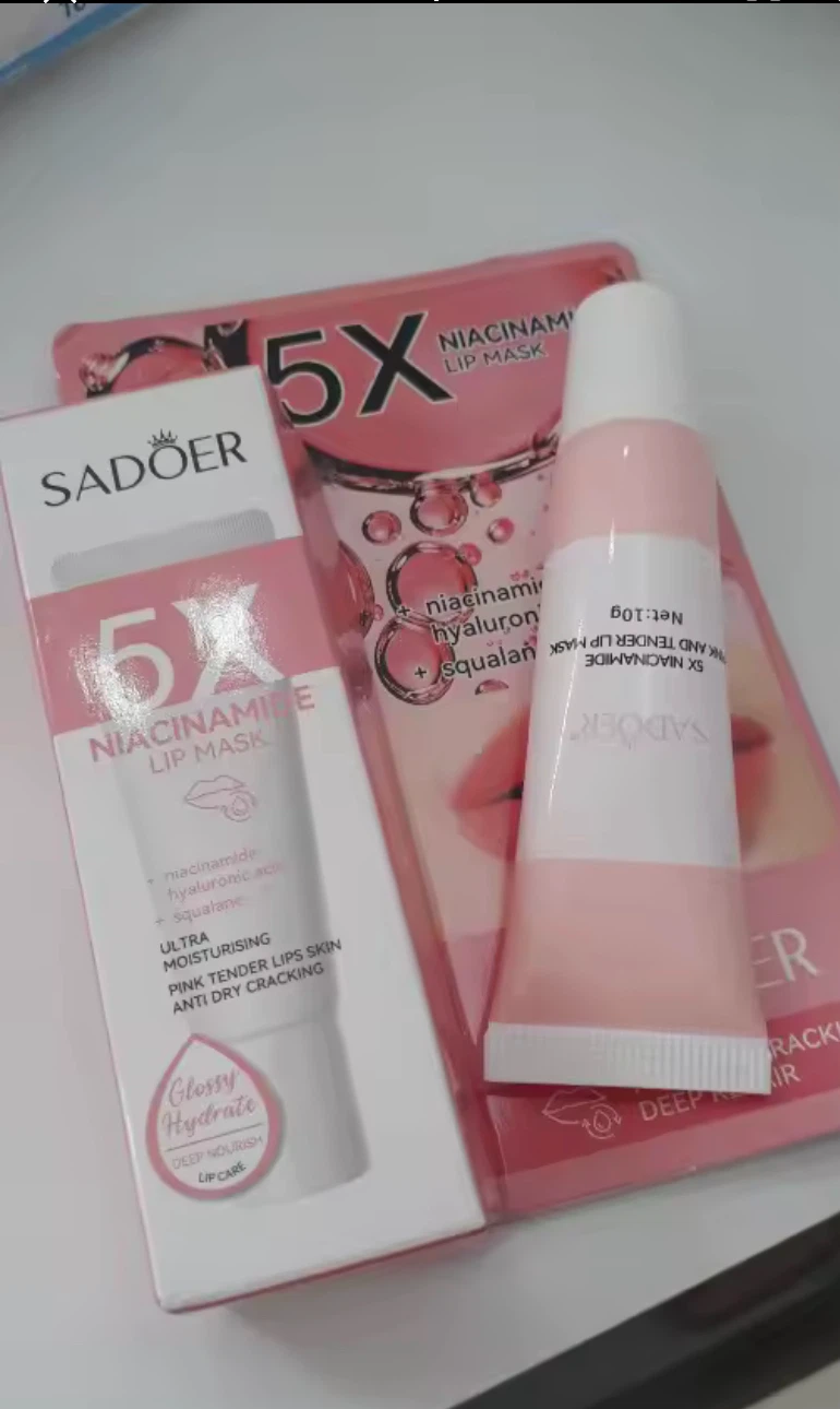 SADOER 5X Niacinamide Lip Mask for Dry, Cracked Lips - photo 4