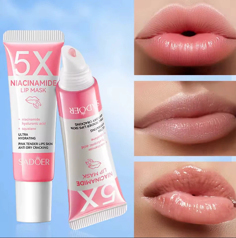SADOER 5X Niacinamide Lip Mask for Dry, Cracked Lips - photo 5