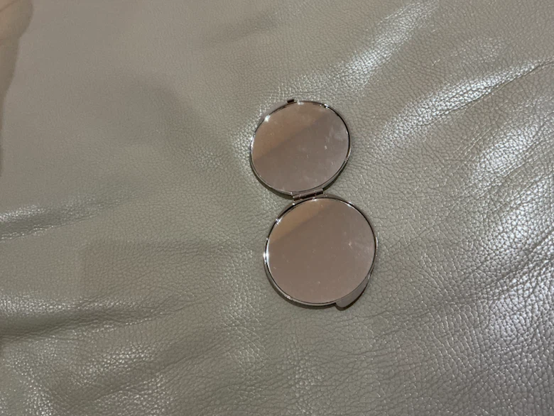 Silver Compact Mirror - photo 3
