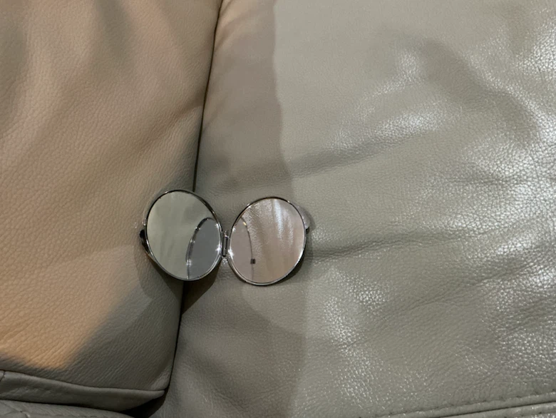 Silver Compact Mirror - photo 4