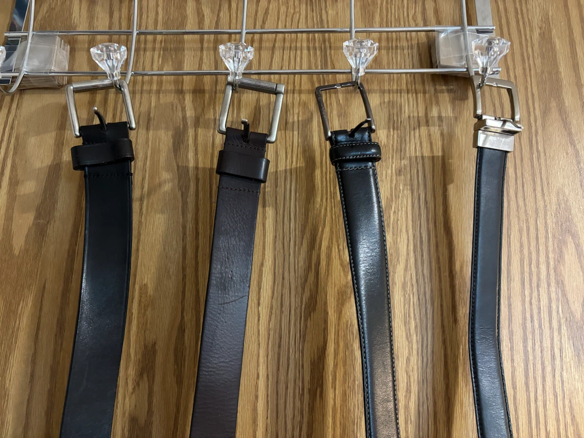 Set of 4 Men's Leather Belts - photo 2