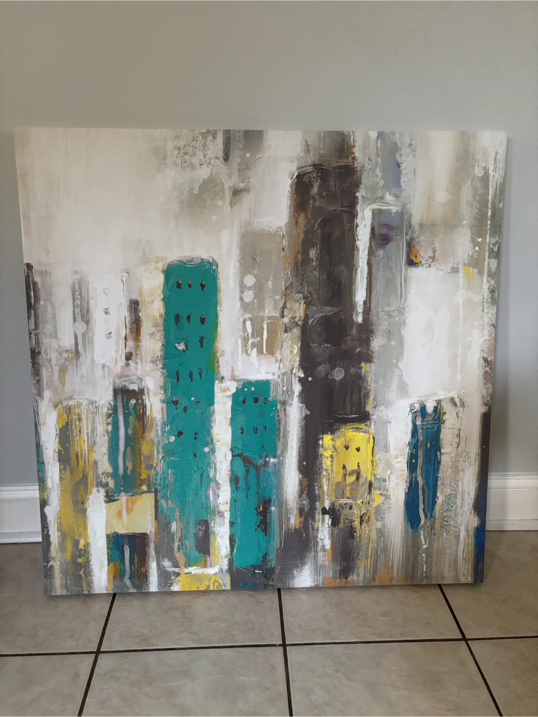 Abstract Cityscape Wall Art