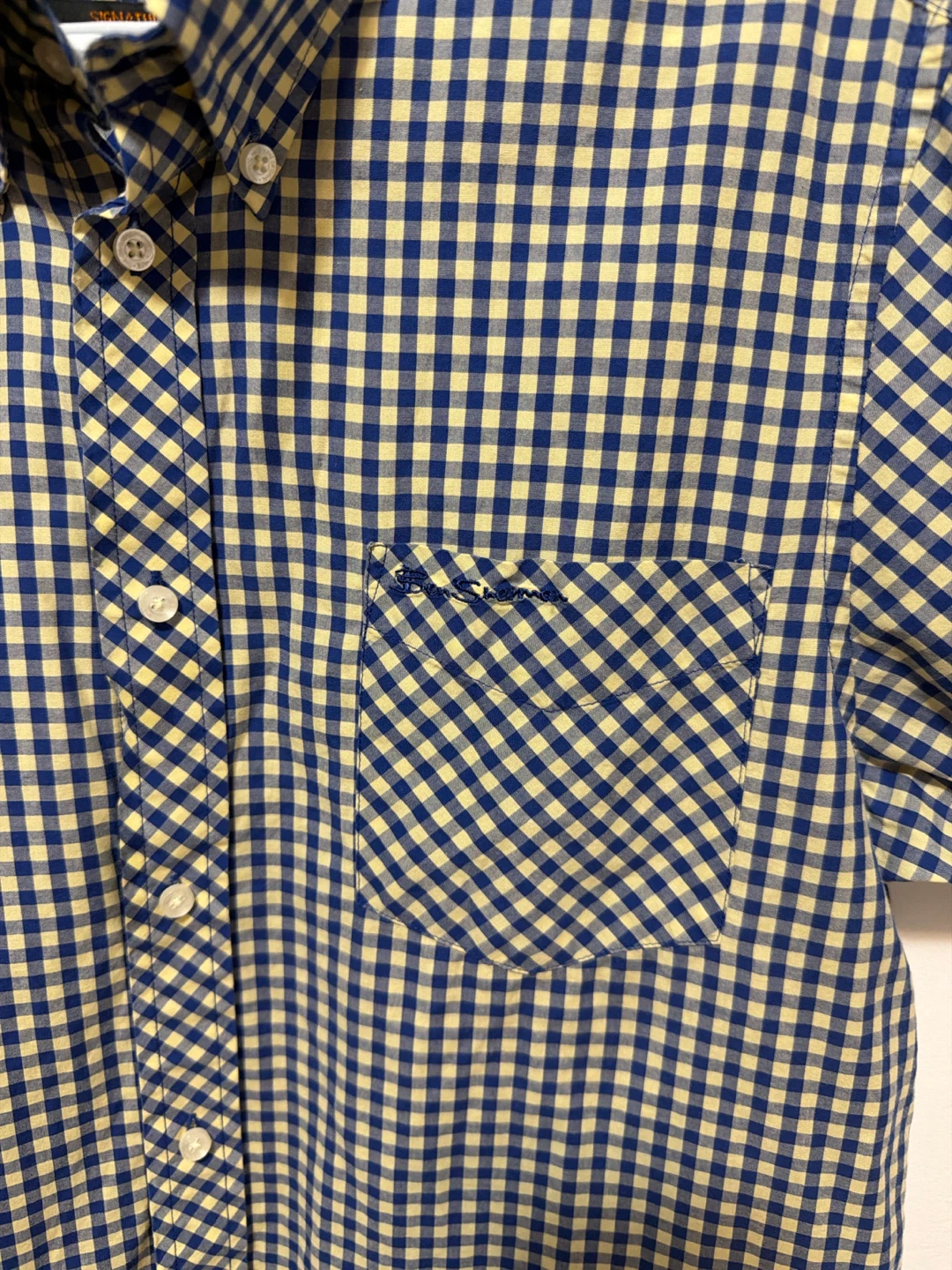 Ben Sherman Gingham Button-Down Short Sleeve Shirt - photo 3