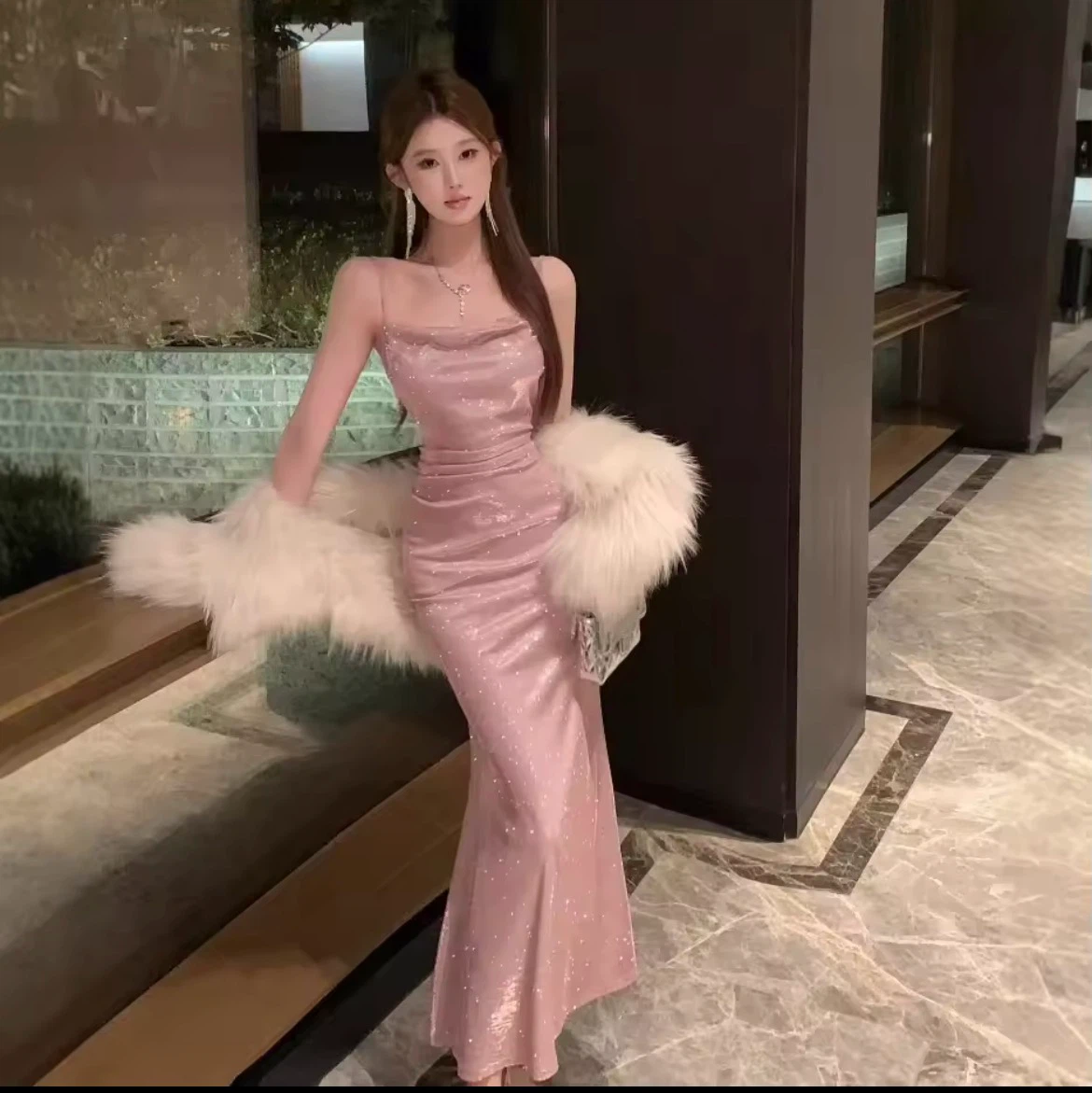 Sparkly pink dress