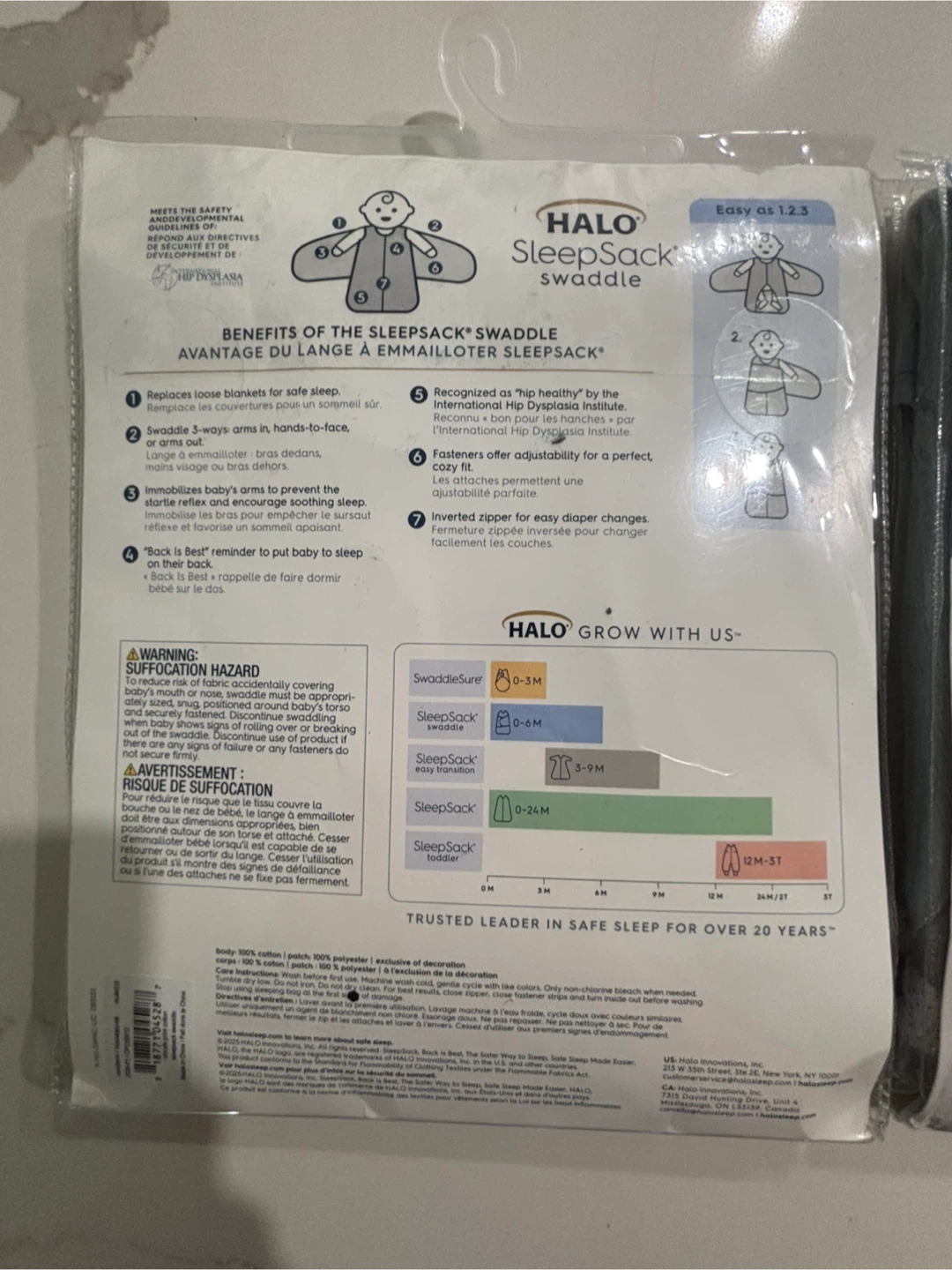 New HALO SleepSack Swaddle. Size NB to 3 mo - photo 3