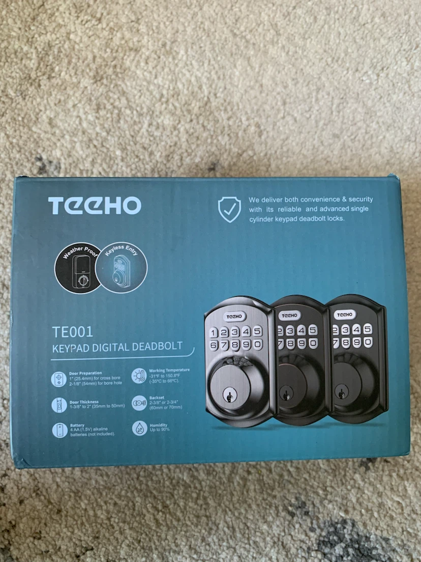 TEEHO TE001 Keypad Digital Door Lock