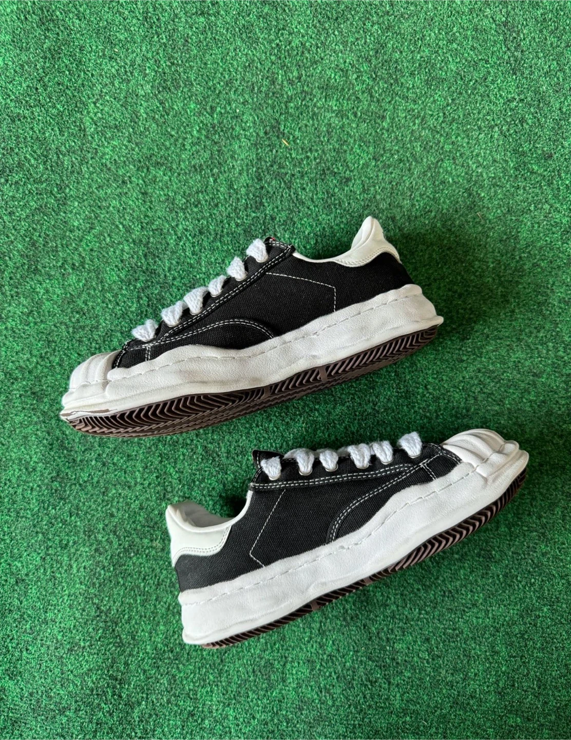 MMY Black and White Low Top Sneakers - photo 2