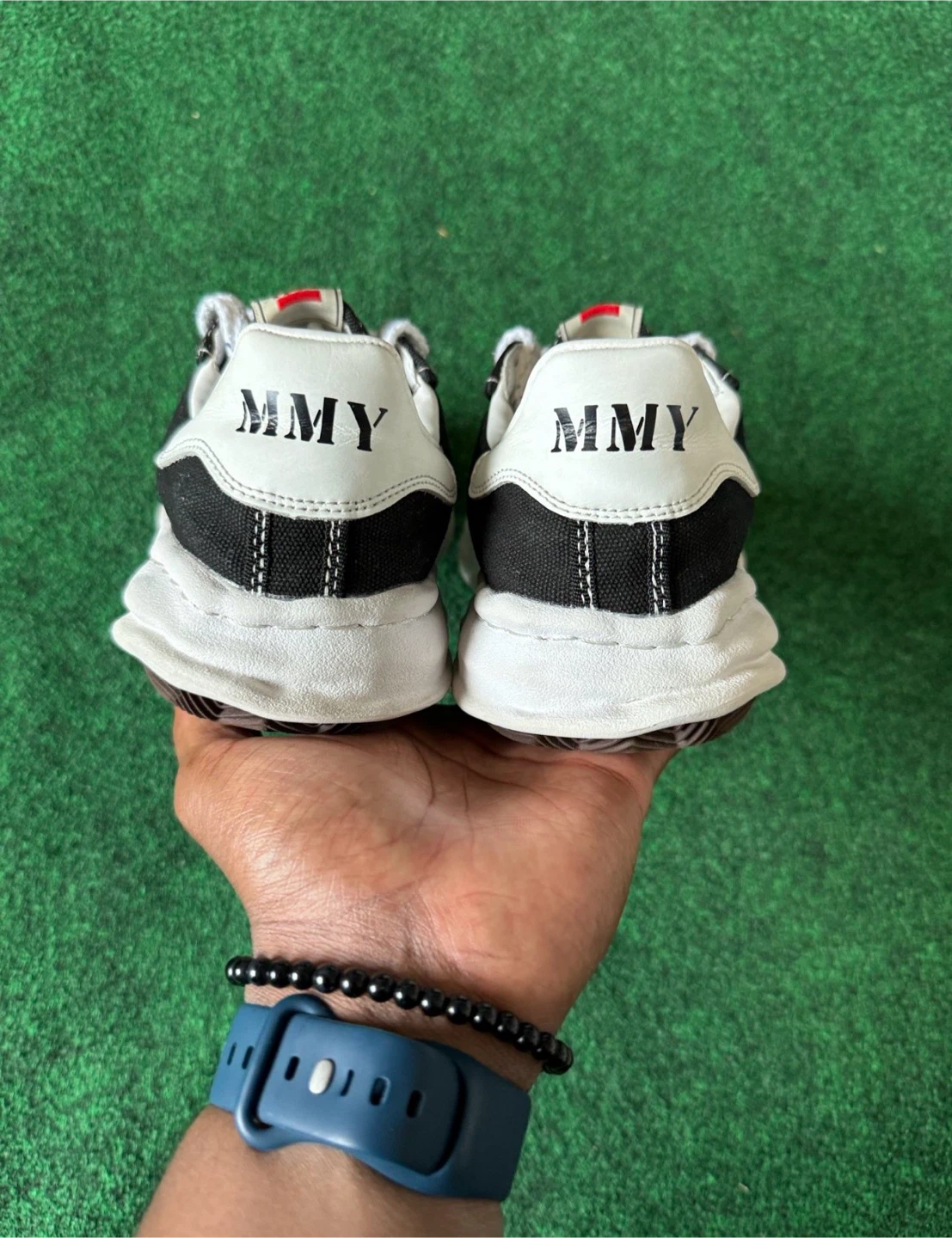 MMY Black and White Low Top Sneakers - photo 4