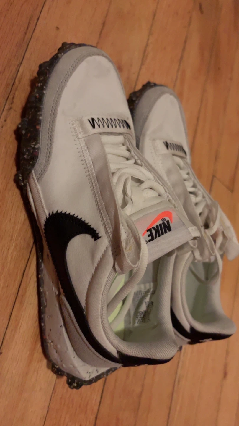 Nike White & Black Trail Running Shoes - photo 3