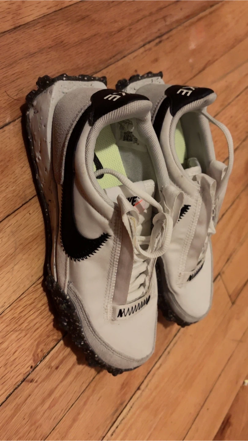 Nike White & Black Trail Running Shoes - photo 5