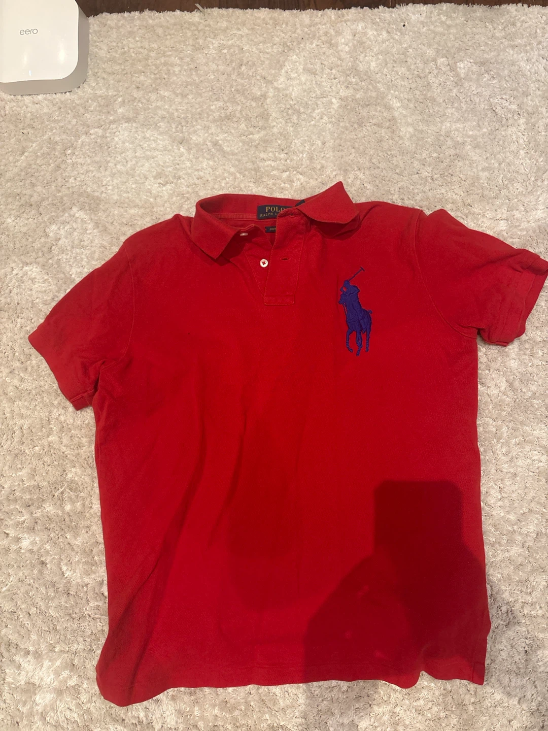 Polo Ralph Lauren Red Custom Fit Polo Shirt