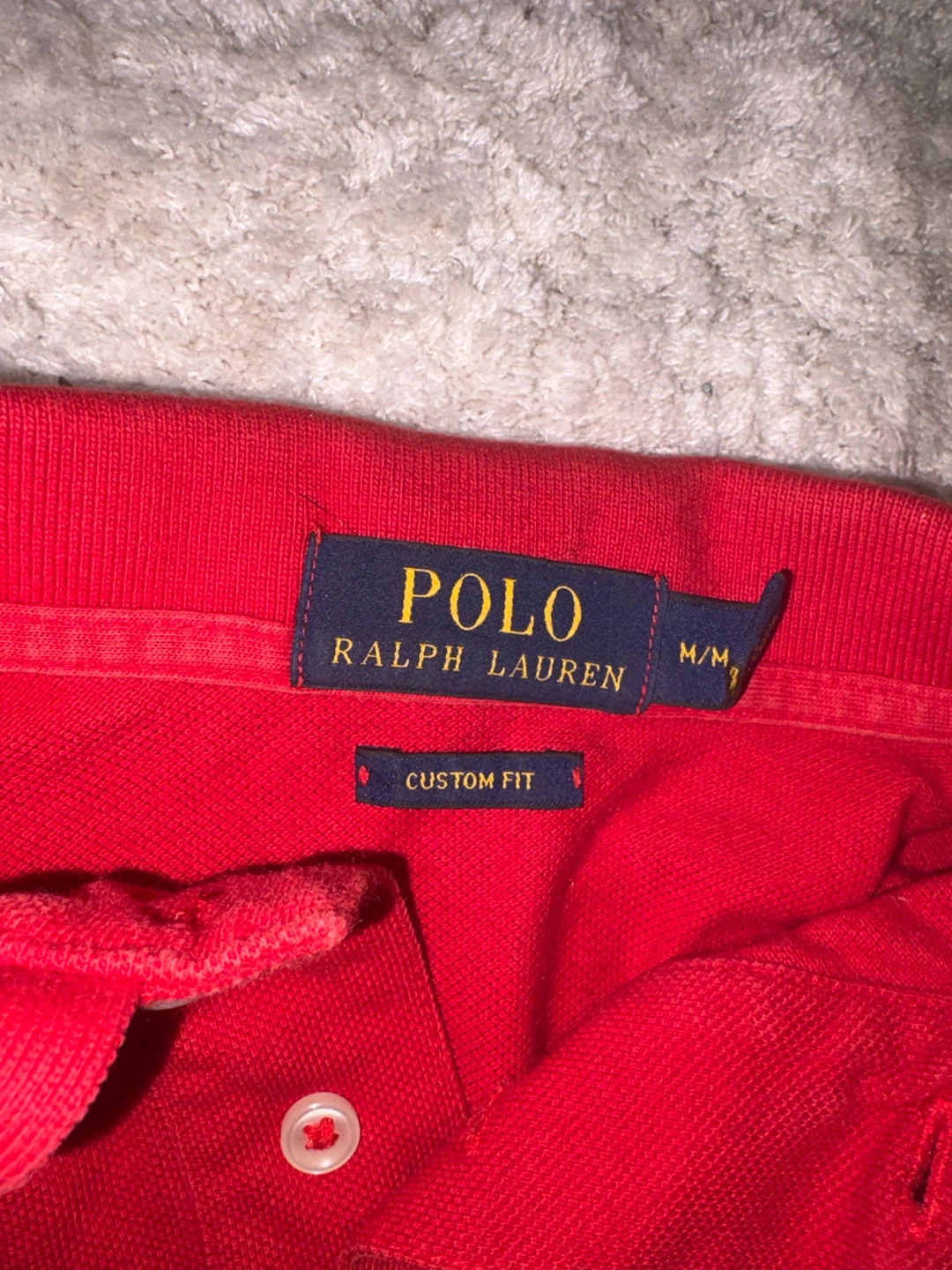 Polo Ralph Lauren Red Custom Fit Polo Shirt - photo 2