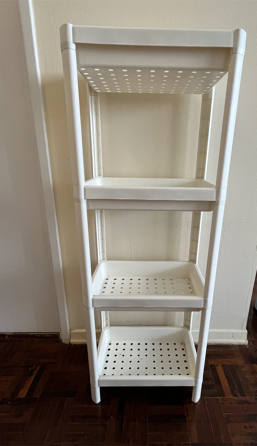 4-Tier Shelf Unit – White - from ikea