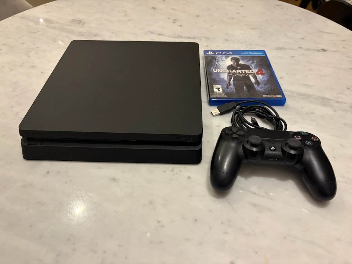 PlayStation 4 Slim Console with Uncharted 4 - photo 2