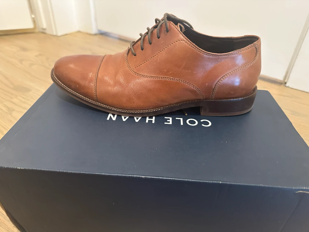 Cole Haan Williams CPT II Oxfords - British Tan - Size 7W - photo 2