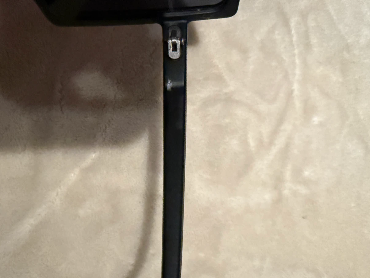 Black Oversized Shield Sunglasses - Like New - photo 4