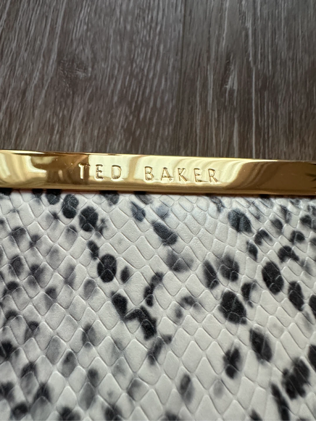 Ted Baker Black Clutch Animal Print Leather - photo 2